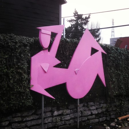 This lovely lady has found a new home along N 36th Street. The Fremont Art Walk is tonight with plenty of public art to see in between stops. Happy First Friday!