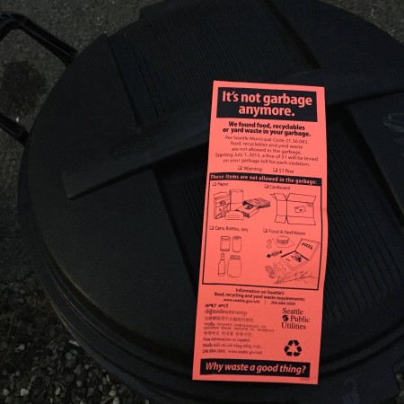 A food waste violation shared on Reddit